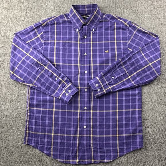 Southern Marsh Shirt Adult Medium Check Button Up Long Sleeve Casual Preppy Mens - Picture 1 of 14